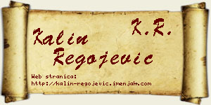 Kalin Regojević vizit kartica